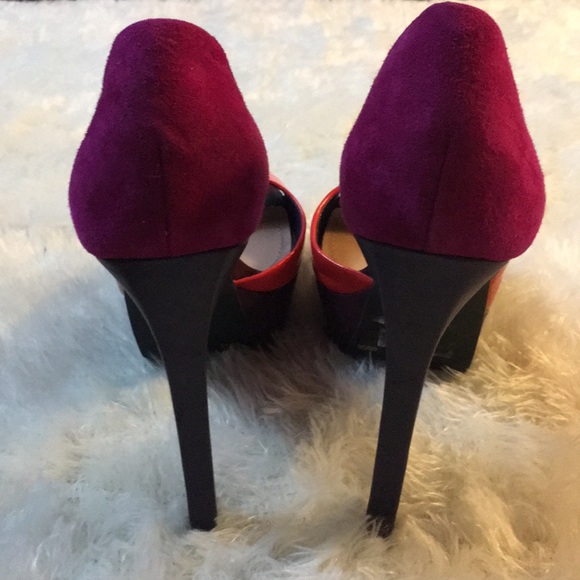 Jessica Simpson Open Toe Platform Stilettos - Picture 5 of 7